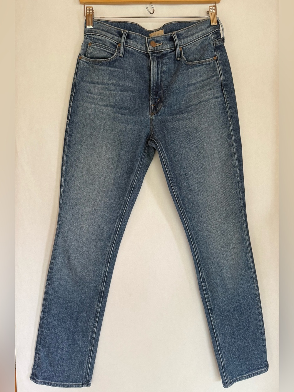 MOTHER Classic Mid-Blue Slim Jeans